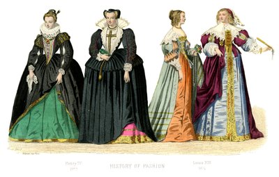 French Costume: Henry IV, Louis XIII by Unbekannt