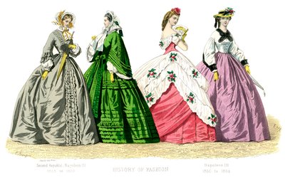 French Costume: Second Republic, Napoleon III by Unbekannt