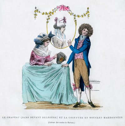 French fashion and hairstyle, early 19th century by Unbekannt