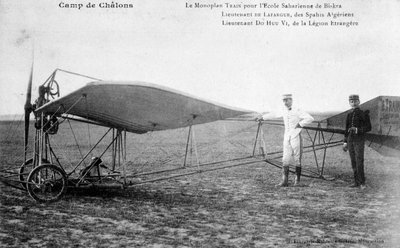 French monoplane, Biskra, Algeria by Unbekannt