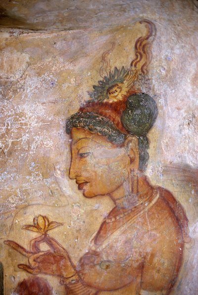 Ladies of Sigiriya, Sri Lanka (fresco) by Unbekannt