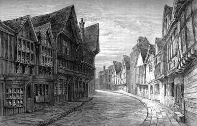 Friars Street, Worcester, 1893 by Unbekannt
