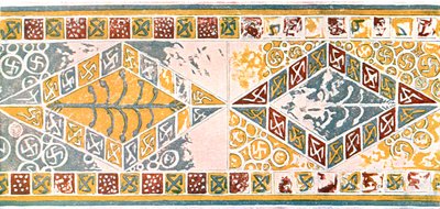 Frieze in the church at Saint-Pierre-de-Clages, Switzerland by Unbekannt