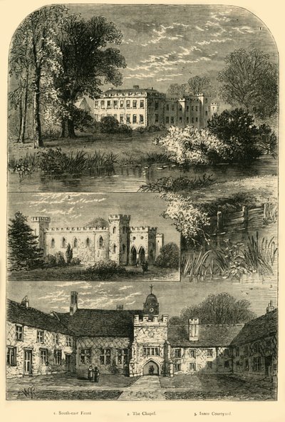 Fulham Palace in 1798 by Unbekannt