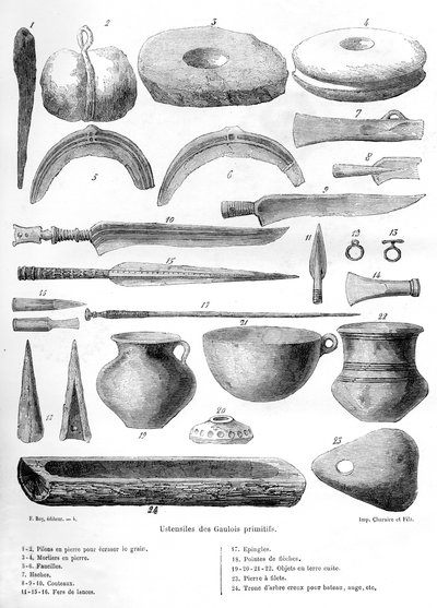 Gallic Utensils, 1882-1884 by Unbekannt