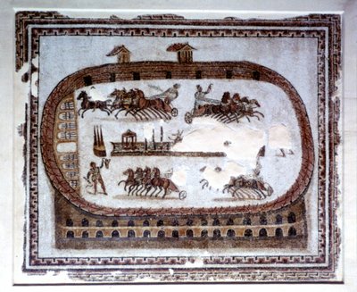 Games, Roman mosaic from Carthage, 2nd century AD by Unbekannt