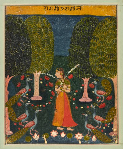 Gauri Ragini, folio from a Ragamala by Unbekannt