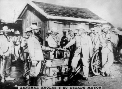General Arolas and His Military Chiefs, 1896 by Unbekannt