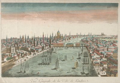 General View of London, 18th Century by Unbekannt