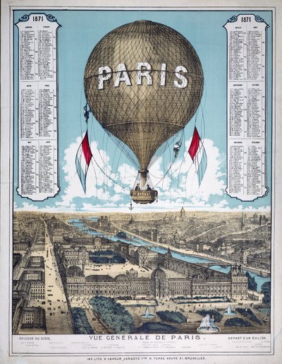 General View of Paris, France by Unbekannt