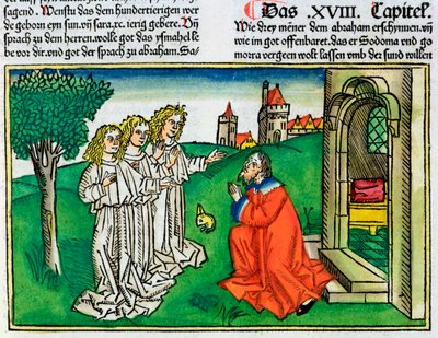 Genesis 18:2: Abraham and the Three Angels by Unbekannt