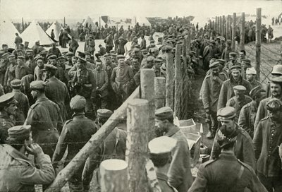 German Prisoners Entering the Cages, 1919 by Unbekannt