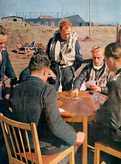 German Airmen Off Duty, France, 1943 by Unbekannt