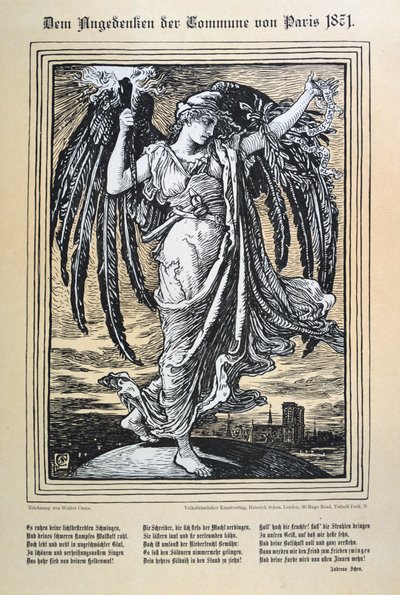 German allegory of the Paris Commune by Unbekannt