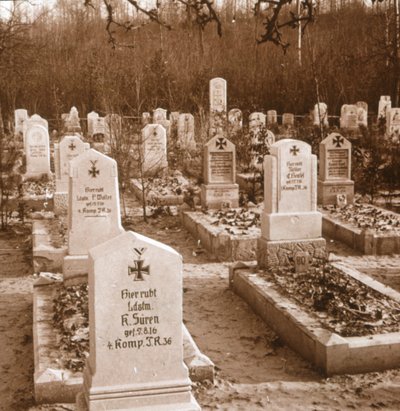 German Cemetery, Carlepont, Northern France, c1914-c1918 by Unbekannt