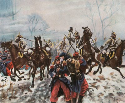 German Cuirassiers at Poupry, 2 December 1870 by Unbekannt