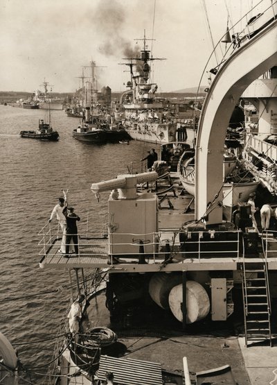 German fleet visit in Swinoujscie, 1933 by Unbekannt