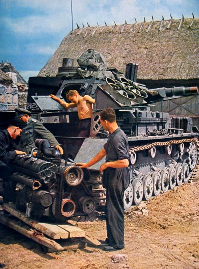 German Soldiers in Occupied France, 1943 by Unbekannt