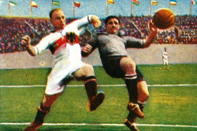 Germany-Uruguay football match by Unbekannt