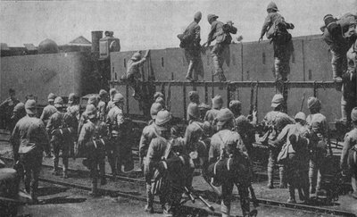 Getting into an Armoured Train by Unbekannt