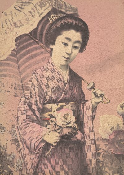 Girl Carrying a Parasol by Unbekannt