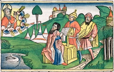God making the Laws by Unbekannt