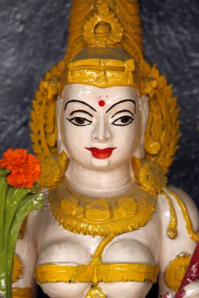 Goddess Statue in a Hardwar Temple, Haridwar, India by Unbekannt