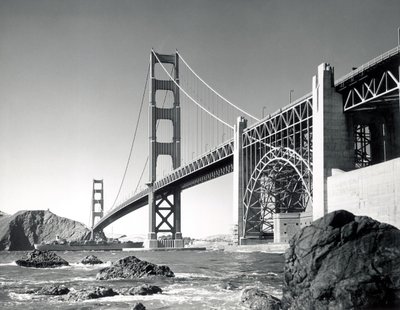 Golden Gate Bridge 1950, California by Unbekannt