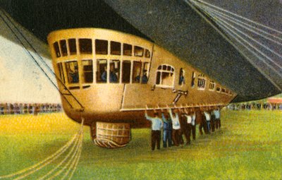 Gondola of a zeppelin by Unbekannt
