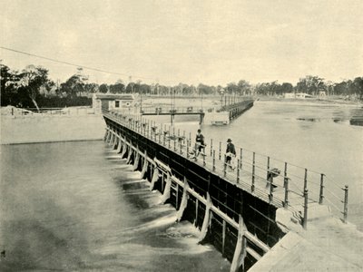 Goulburn Weir, Wahring, 1901 by Unbekannt