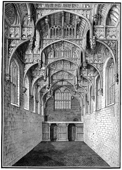 Great Hall, Hampton Court Palace, London, 1893 by Unbekannt