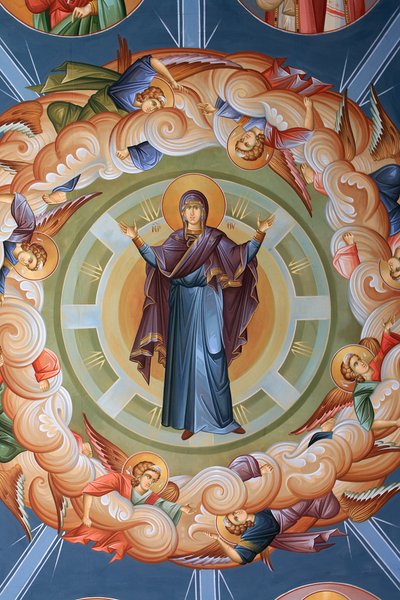 Greek Orthodox Ceiling Fresco, Thessaloniki, Greece by Unbekannt
