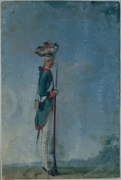 Grenadier of the Preobrazhensky Regiment, End of 1770s by Unbekannt