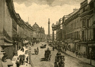 Grey Street, Newcastle-on-Tyne, c1890 by Unbekannt