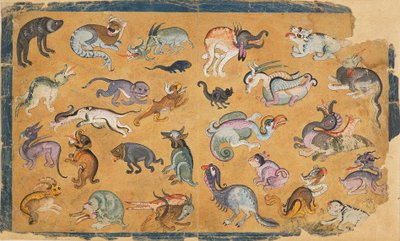 Grotesque animals by Unbekannt