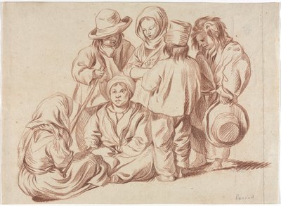 Group of Six Children (recto) by Unbekannt