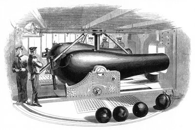 Gun Turret Aboard USS Passaic by Unbekannt
