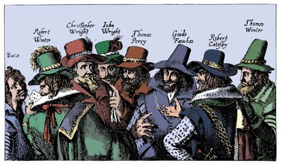 Guy Fawkes and the Gunpowder Plotters by Unbekannt