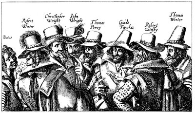 Guy Fawkes and the Gunpowder Plotters, 1605 by Unbekannt