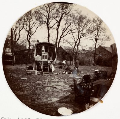 Gypsy camp, c 1890 by Unbekannt