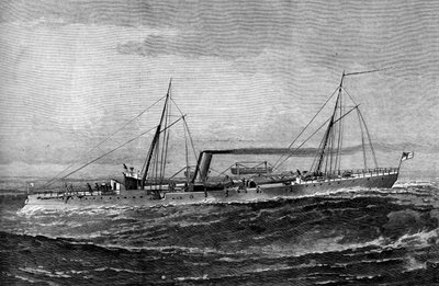 HM Torpedo Gun Boat Rattlesnake, 1887 by Unbekannt