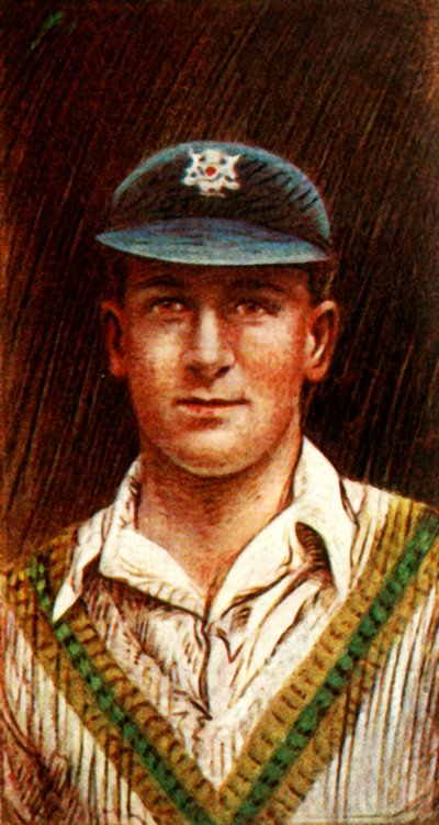 H. Larwood Notts, 1928 by Unbekannt