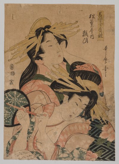 Half-Length Portrait of Two Courtesans, 1753-1806 by Unbekannt