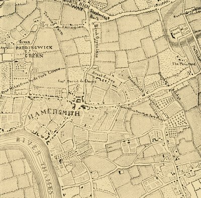 Hammersmith in 1746, c. 1878 by Unbekannt