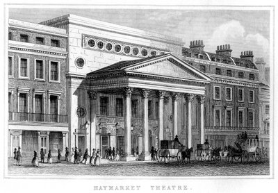 Haymarket Theatre, Westminster, London, 19th century by Unbekannt