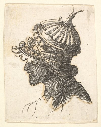 Helmeted Head by Unbekannt