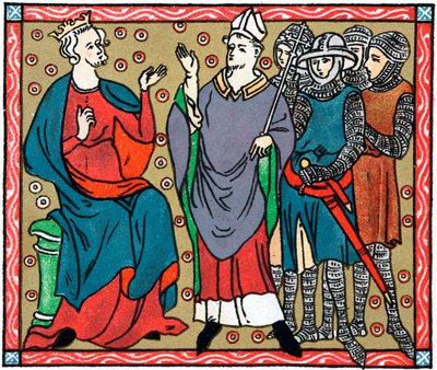 Henry II and Thomas a Becket by Unbekannt