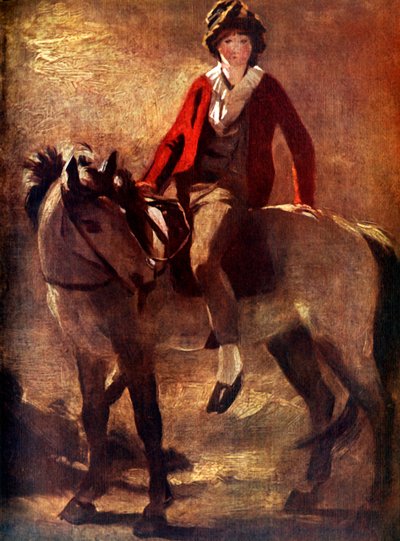 Henry Raeburn on a Grey Pony, c1796 by Unbekannt
