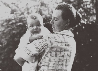 Hilde Mangold with Her Baby, 1924 by Unbekannt