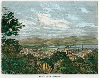 Hobart Town, Tasmania, Australia, c1880 by Unbekannt